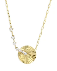 Phillips House 14K Yellow Gold Diamond Latch Aura Necklace, 16-18