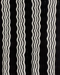 Pointelle Intarsia Knit Midi Skirt