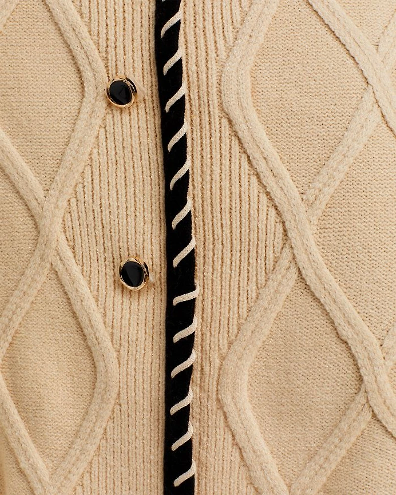 Textural Knit A Line Pull On Skirt