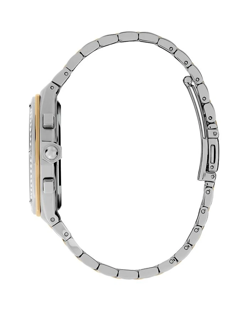 Hexa Two Tone Embellished Chronograph, 38mm