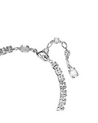 Matrix Round & Emerald Cut Tennis Bracelet in Rhodium Plated