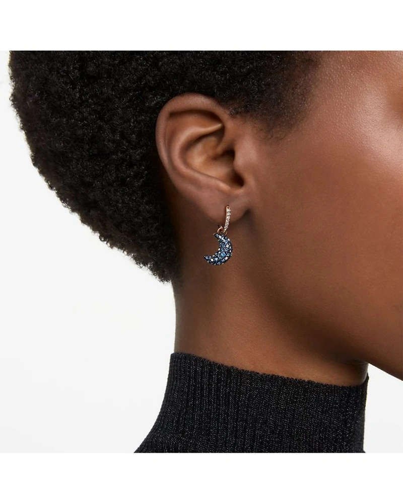 Sublima Pavé Crescent Drop Earrings