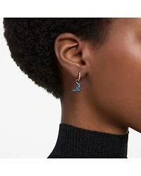 Sublima Pavé Crescent Drop Earrings