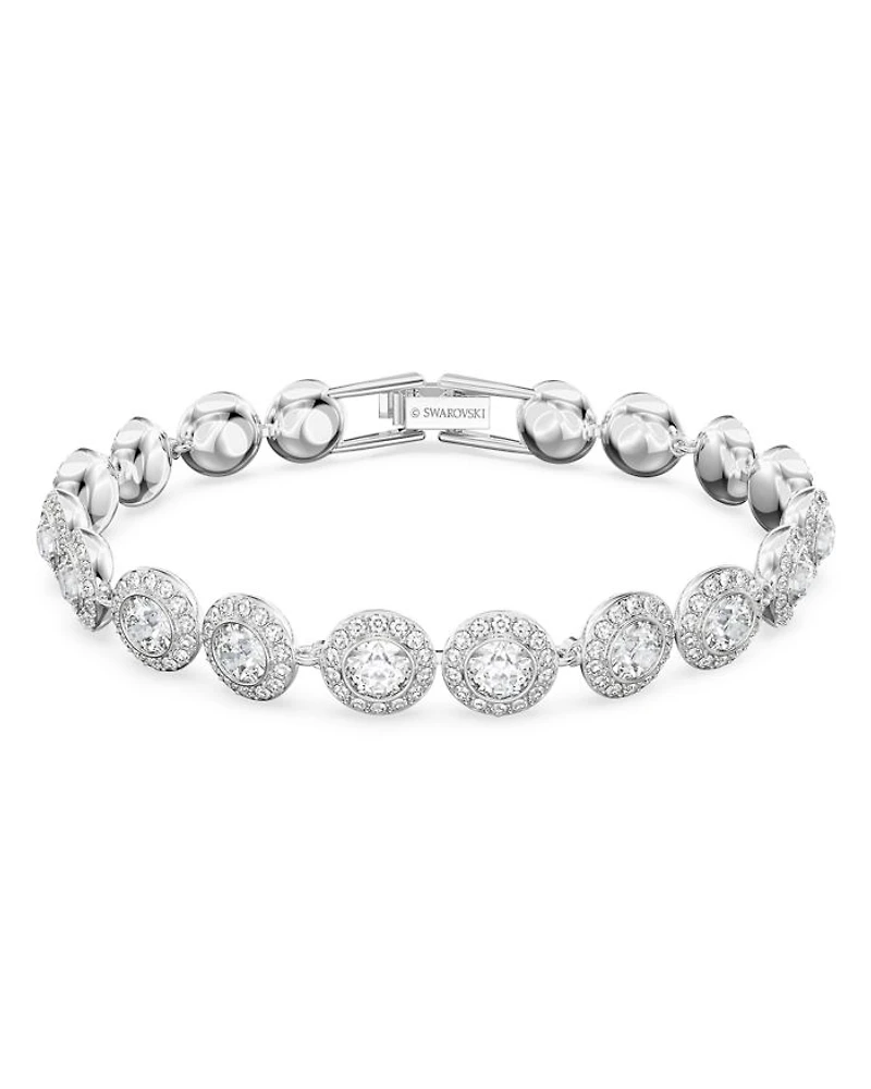 Una Necklace, Bracelet & Stud Earrings Set in Rhodium Plated