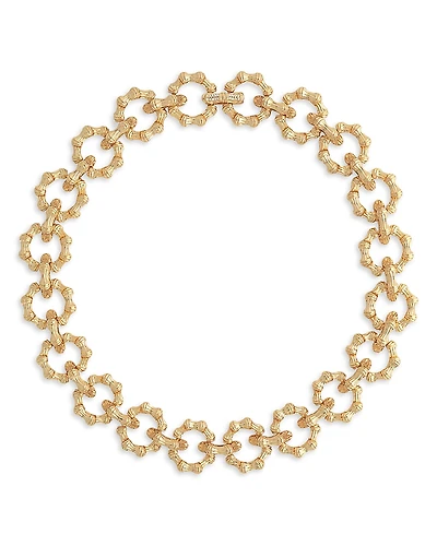 Anabel Aram Sculpted Bamboo Chain Necklace