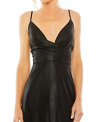 Metallic Column Gown
