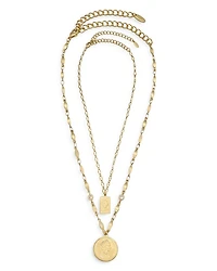 Medallions of Mine Layered Coin Necklace Set, 12"-16"