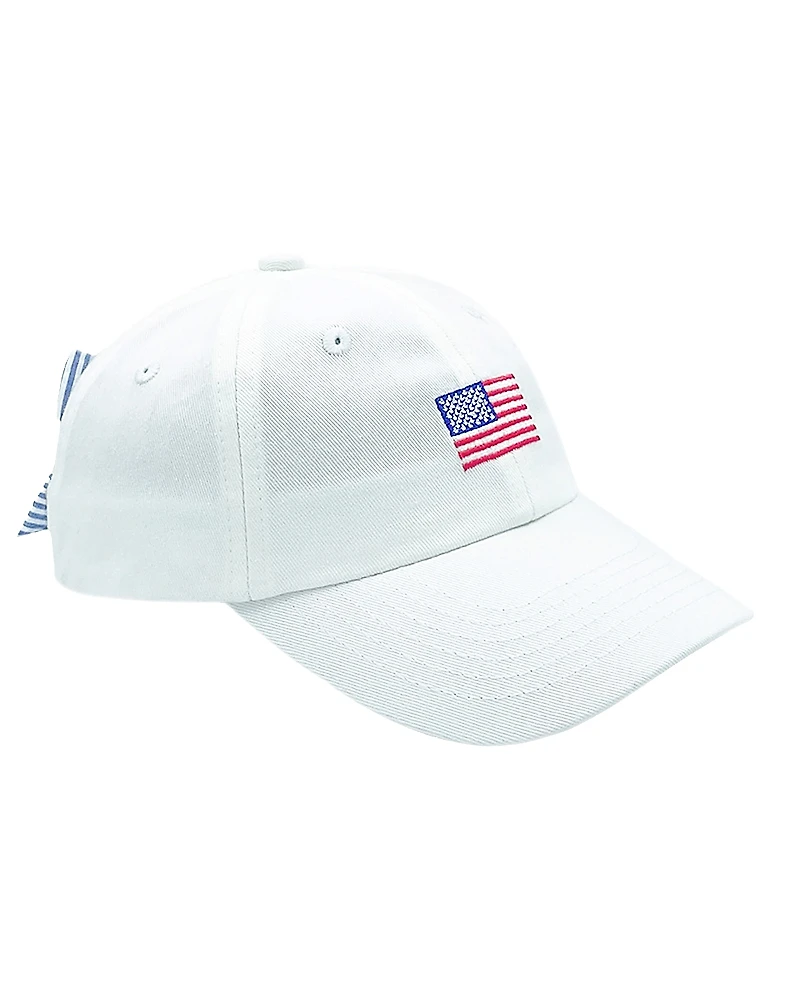 Bits & Bows American Flag Bow Baseball Hat