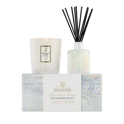 Sparkling Cuvée Celebration Candle & Reed Diffuser Gift Set