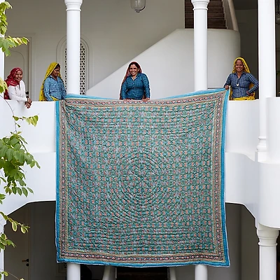 Cqc La Topanga Quilt with Two Shams, King