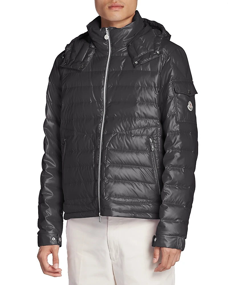 Moncler Lauros Down Hooded Puffer Jacket