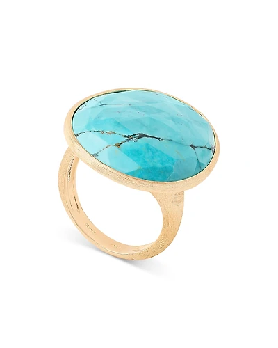 Marco Bicego 18K Yellow Gold Lunaria Turquoise Statement Ring