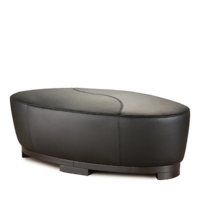 Giuseppe Nicoletti Hollister Oval Leather Ottoman