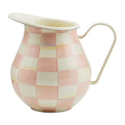 Rosy Check Enamel Pitcher