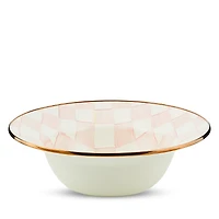 Mackenzie-Childs Rosy Check Enamel Serving Bowl