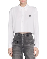 Sandro Kim Cropped Shirt