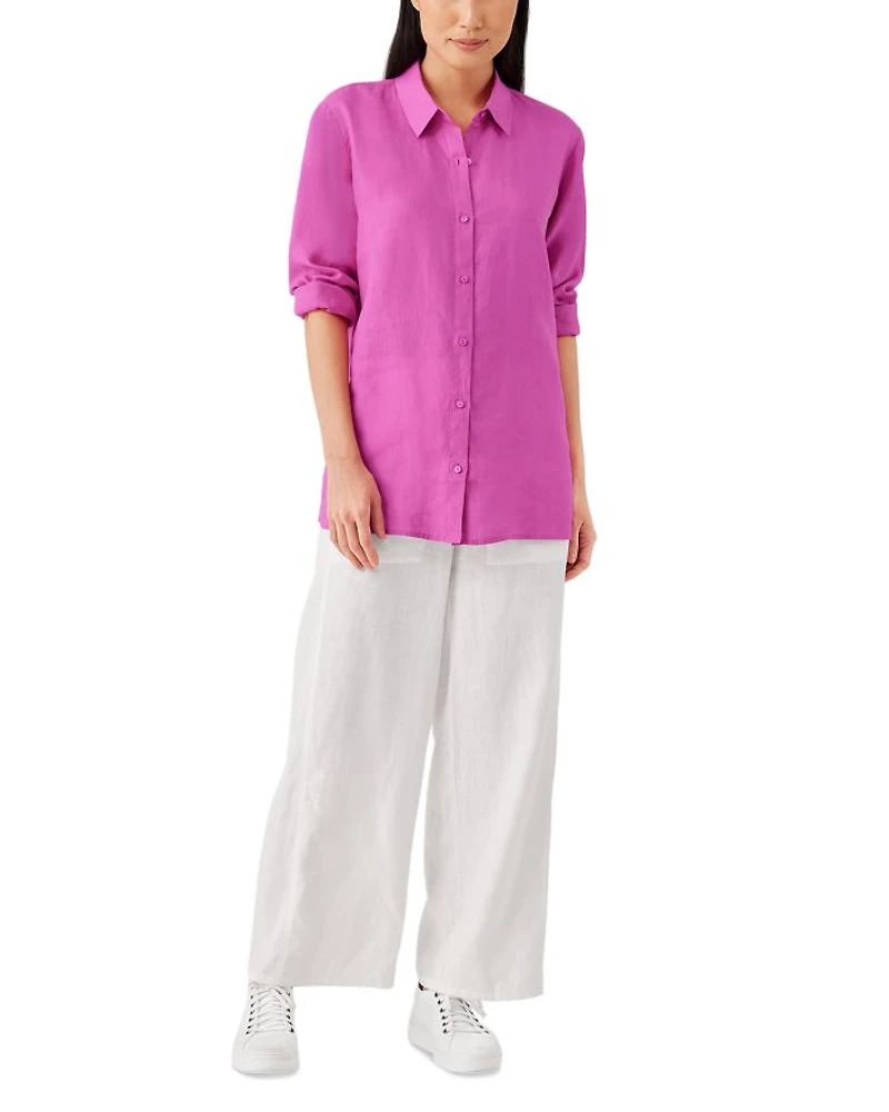 Linen Classic Collar Shirt