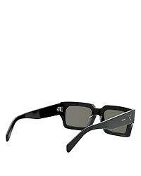 Bold 3 Dots Rectangular Sunglasses