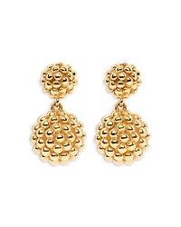 Berry Double Drop Earrings in 18K Gold Plated