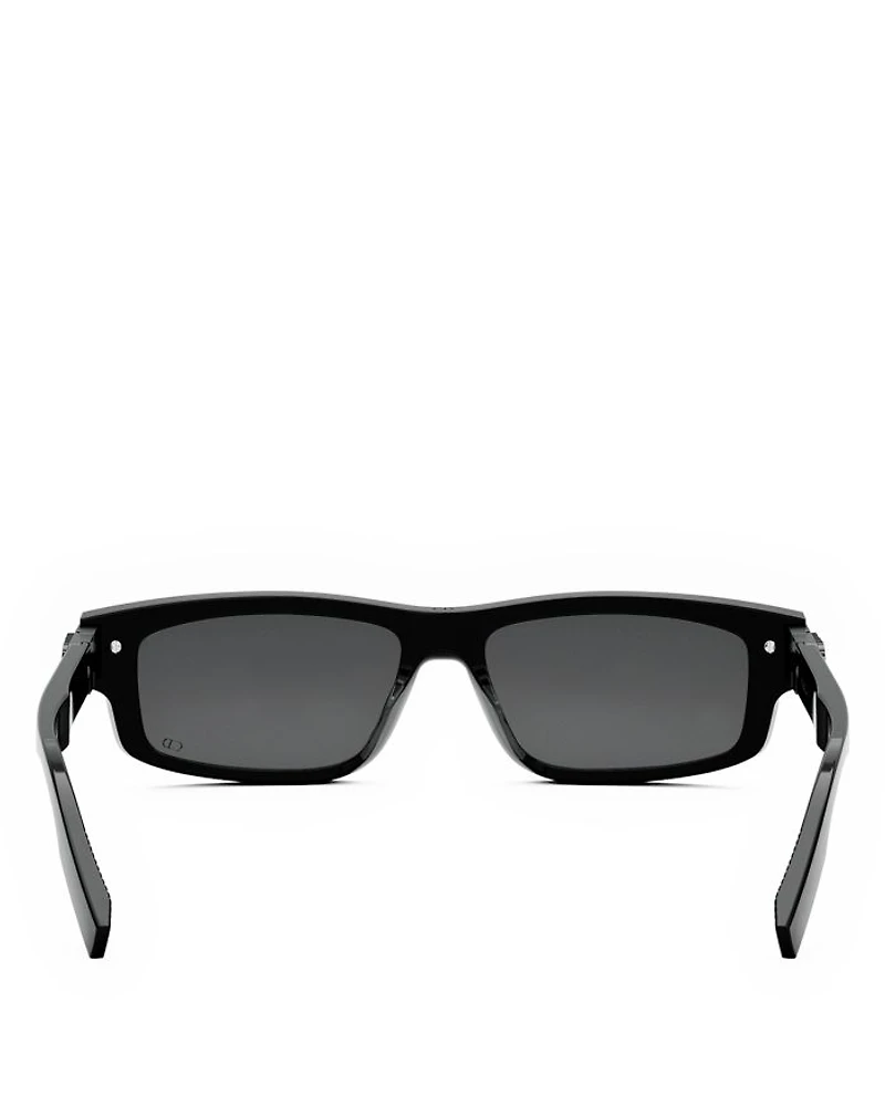 CD Icon S2I Rectangular Sunglasses, 55mm