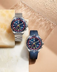 Formula 1 Red Bull Stainless Steel Rubber Strap Chronograph, 43mm
