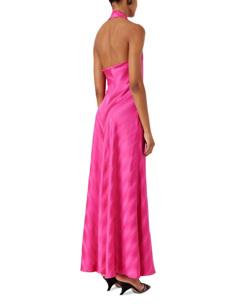 Wrap Neck Maxi Dress