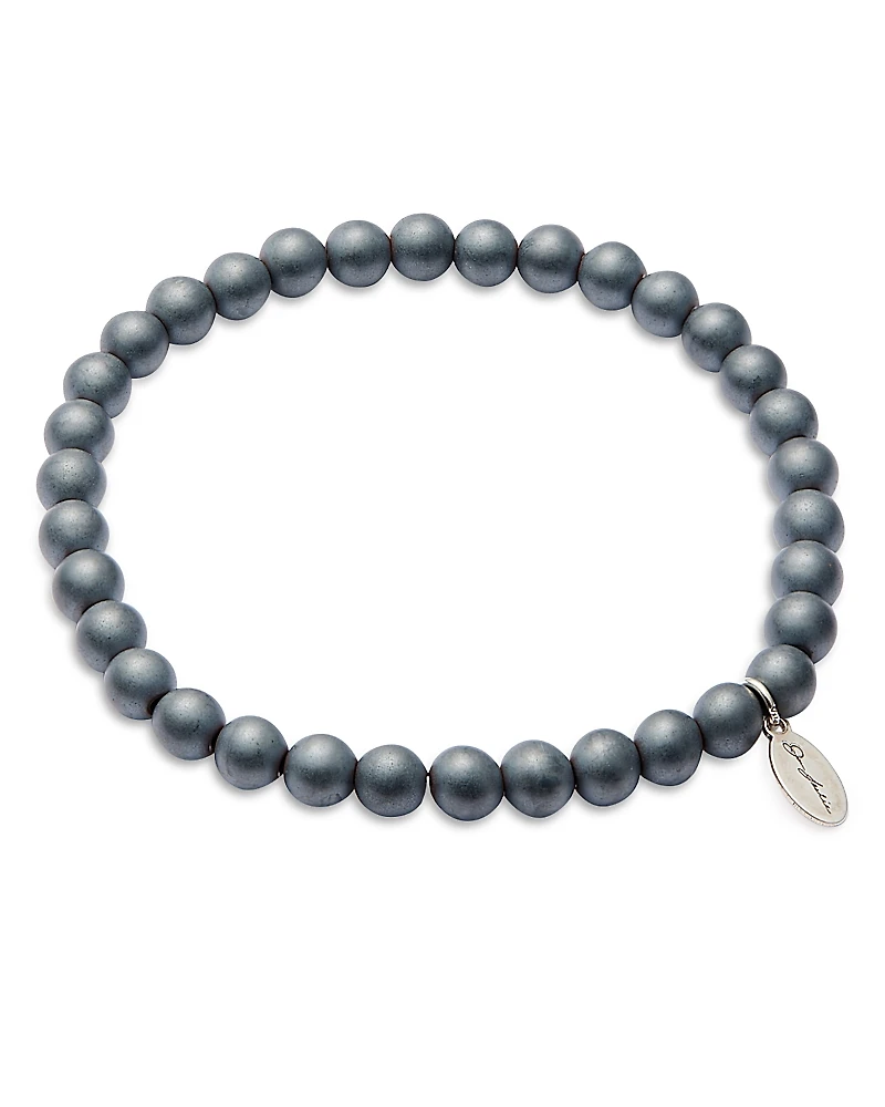 Jan Leslie Matte Hematite Beaded Bracelet