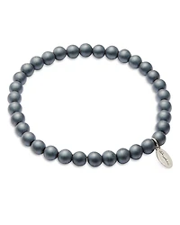 Jan Leslie Matte Hematite Beaded Bracelet
