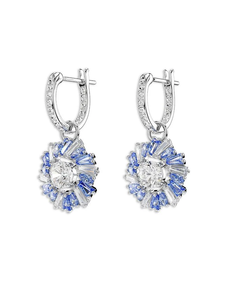 Idyllia Huggie Hoop Drop Earrings