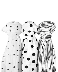 Ely's & Co. Unisex Cotton Muslin Swaddle Blanket 3 Pack