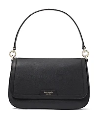 kate spade new york Hudson Pebbled Leather Flap Shoulder Bag