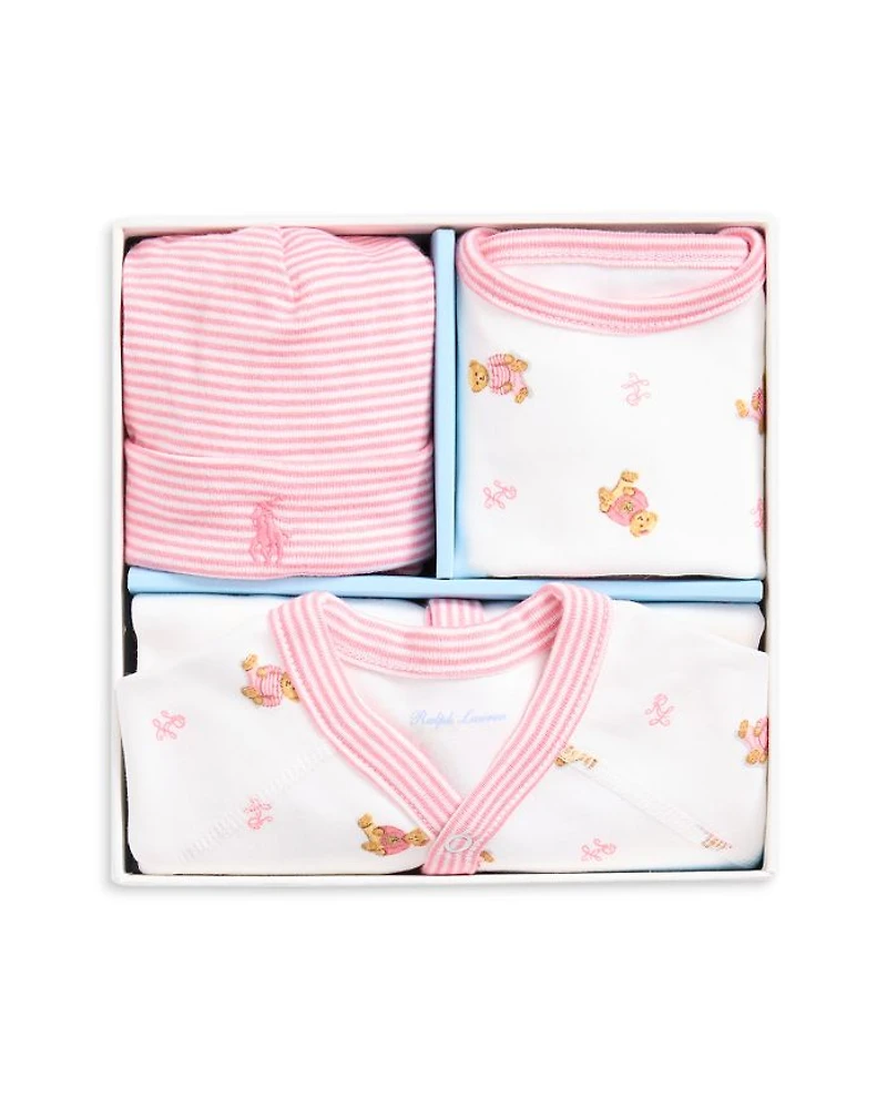 Girls' Cotton 3-Piece Gift Set - Baby