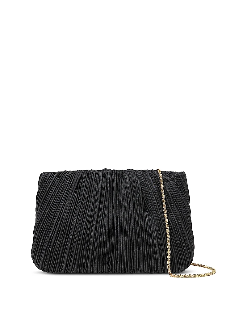 Loeffler Randall Brit Flat Pleated Pouch Clutch