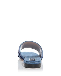 Women's Logo Denim Slide Sandals