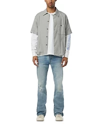 Walker Kick Flare Distressed Jeans Resort Blue