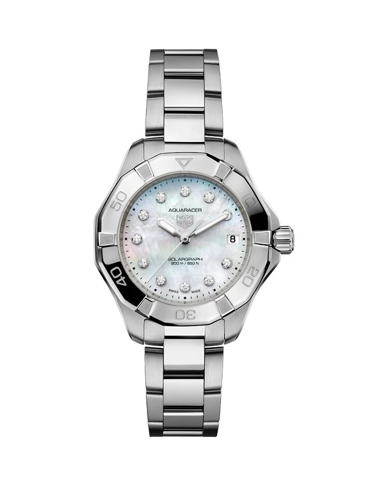 Aquaracer Professional 200 Solargraph & Diamond Watch, 34mm