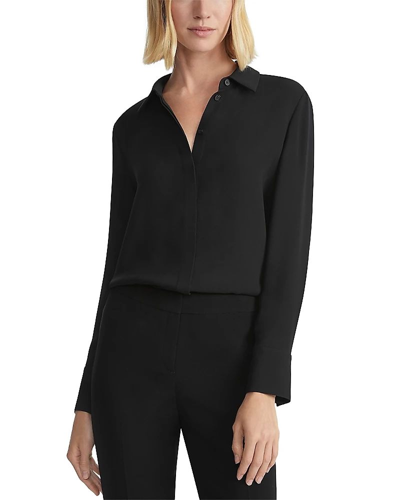 Lafayette 148 New York Scottie Silk Blouse