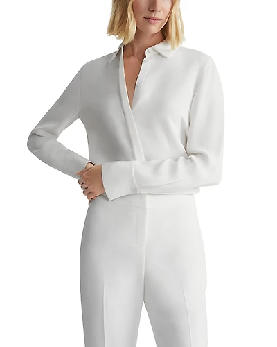 Lafayette 148 New York Scottie Silk Blouse