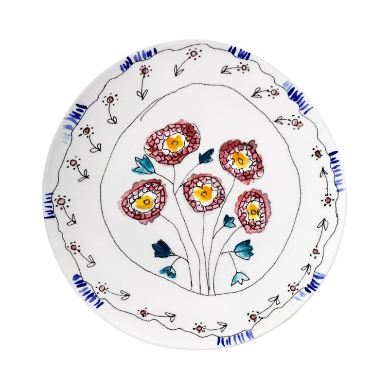 Marni Anemone Milk Large Serving Platter