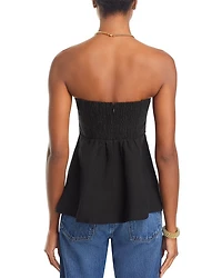 Barbara Smocked Strapless Top