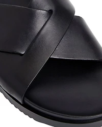 Men's Bologna Double Strap Woven Slip On Slide Sandals