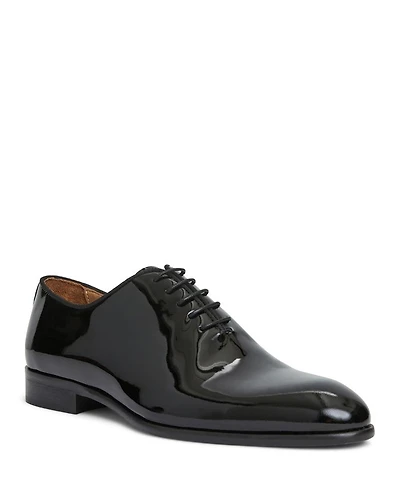 Men's Angelo Patent Lace Up Oxford Dress Shoes