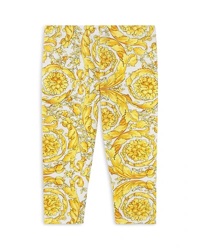 Girls' Barocco Print Jersey Leggings - Baby