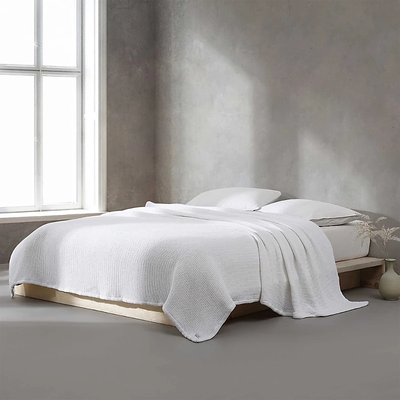 Calvin Klein Honeycomb Cotton Blanket, King