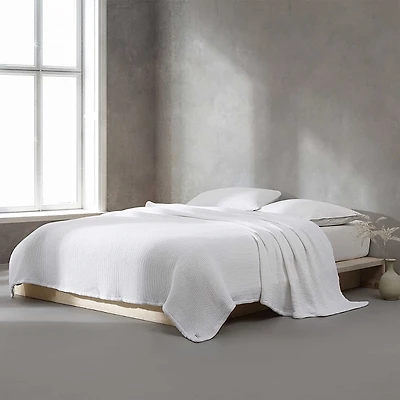 Calvin Klein Honeycomb Cotton Blanket, King