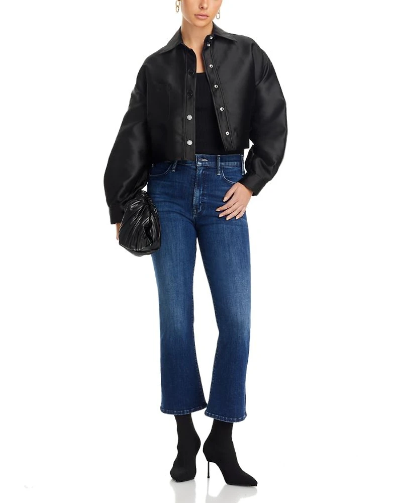 The Lil' Hustler Petites High Rise Cropped Straight Jeans Heirloom