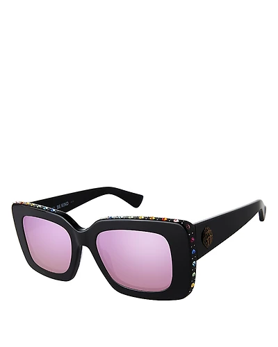 Kurt Geiger London Rectangle Sunglasses, 52mm