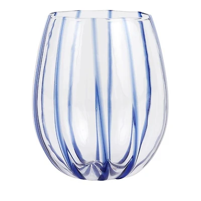 Nuovo Stripe Stemless Wine Glass