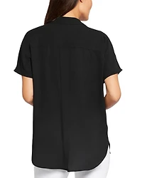 Becky Printed Short Sleeve Blouse