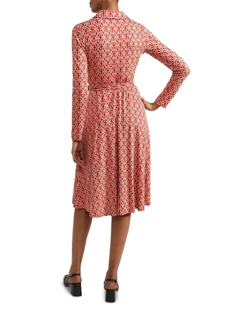 Clarice Jersey Collared Dress